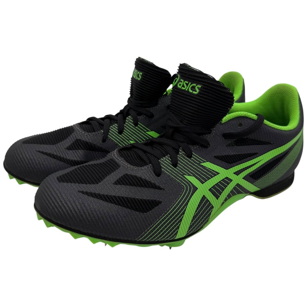 Asics Hyper MD 6 Track Spikes Mens 9 Charcoal Green G502Y Distance Excellent